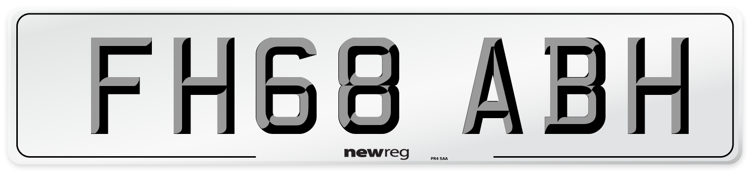 FH68 ABH Number Plate from New Reg